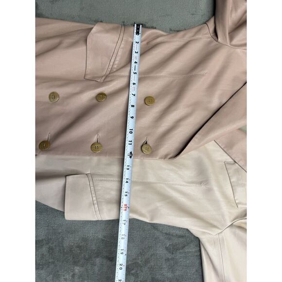 Nanushka Manila vegan leather trench coat Pink Small - Picture 13 of 16